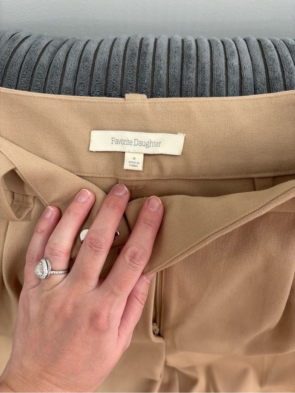 Favorite Daughter Khaki Pleated Dress pants - Picture 2 of 3